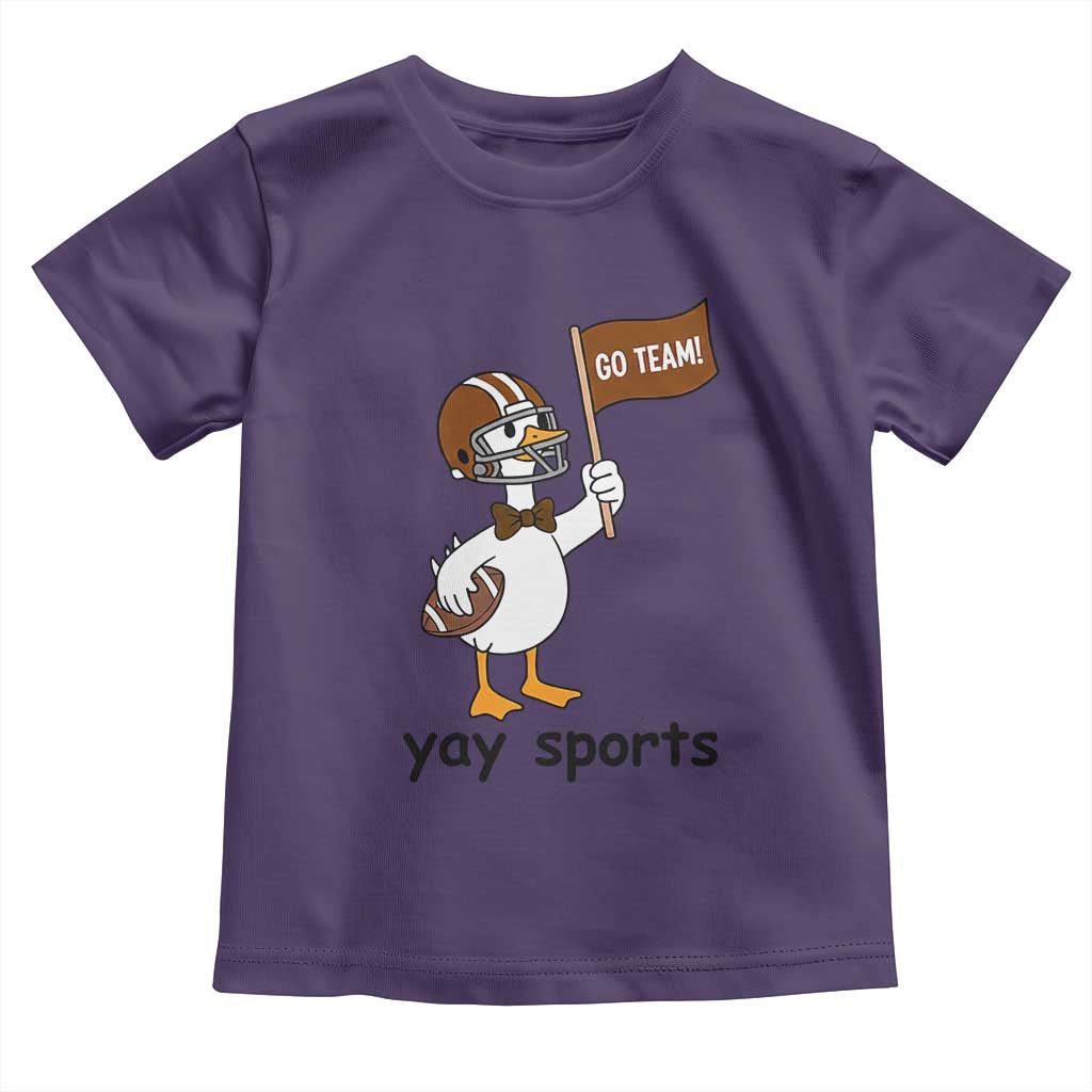 Silly Goose Football Toddler T Shirt Yays Sport - Wonder Print Shop