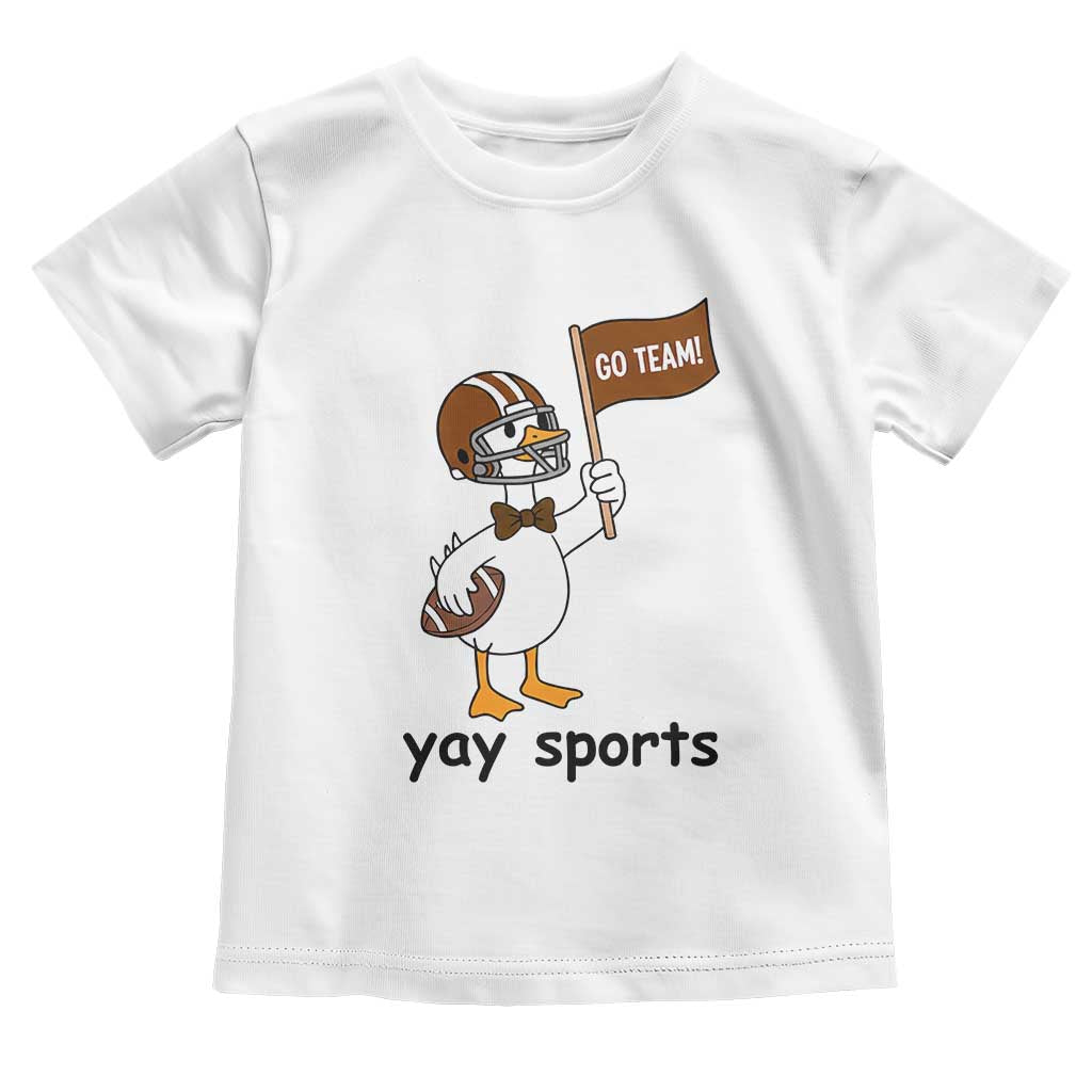 Silly Goose Football Toddler T Shirt Yays Sport - Wonder Print Shop