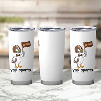 Silly Goose Football Tumbler Cup Yays Sport - Wonder Print Shop