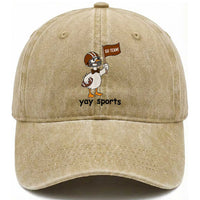 Silly Goose Football Washed Cotton Baseball Cap Yays Sport