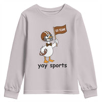 Silly Goose Football Youth Sweatshirt Yays Sport - Wonder Print Shop