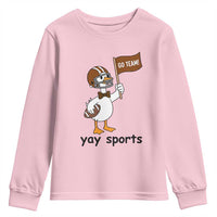 Silly Goose Football Youth Sweatshirt Yays Sport - Wonder Print Shop
