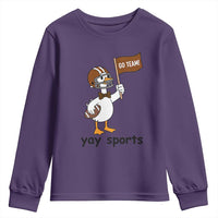 Silly Goose Football Youth Sweatshirt Yays Sport - Wonder Print Shop