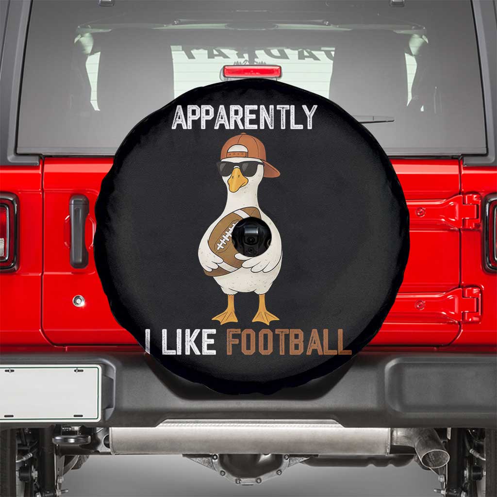 Funny Goose Football Spare Tire Cover Apparently I Like Football - Wonder Print Shop