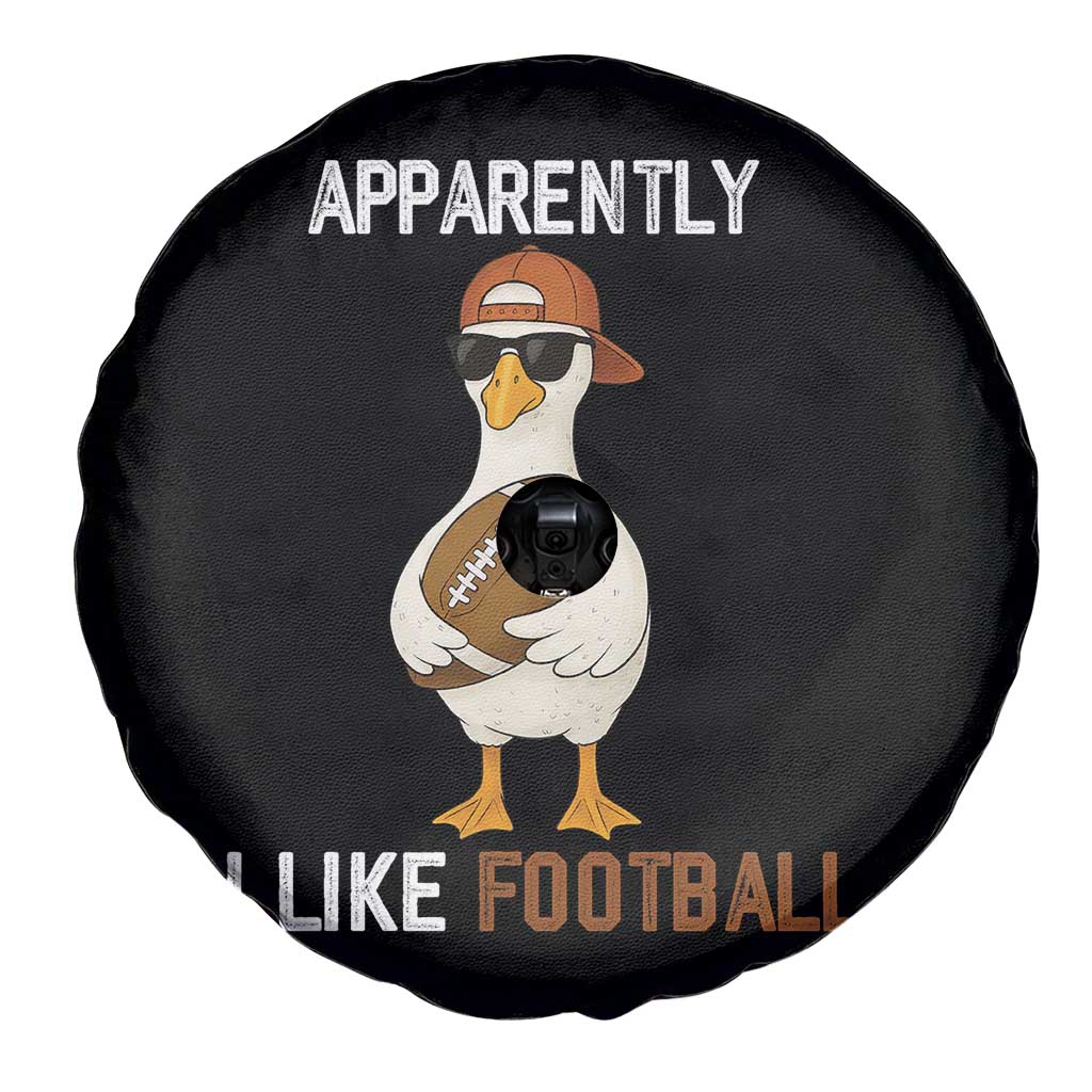 Funny Goose Football Spare Tire Cover Apparently I Like Football - Wonder Print Shop