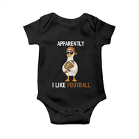Funny Goose Football Baby Onesie Apparently I Like Football - Wonder Print Shop
