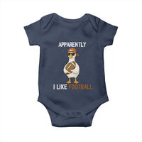 Funny Goose Football Baby Onesie Apparently I Like Football - Wonder Print Shop