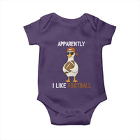 Funny Goose Football Baby Onesie Apparently I Like Football - Wonder Print Shop