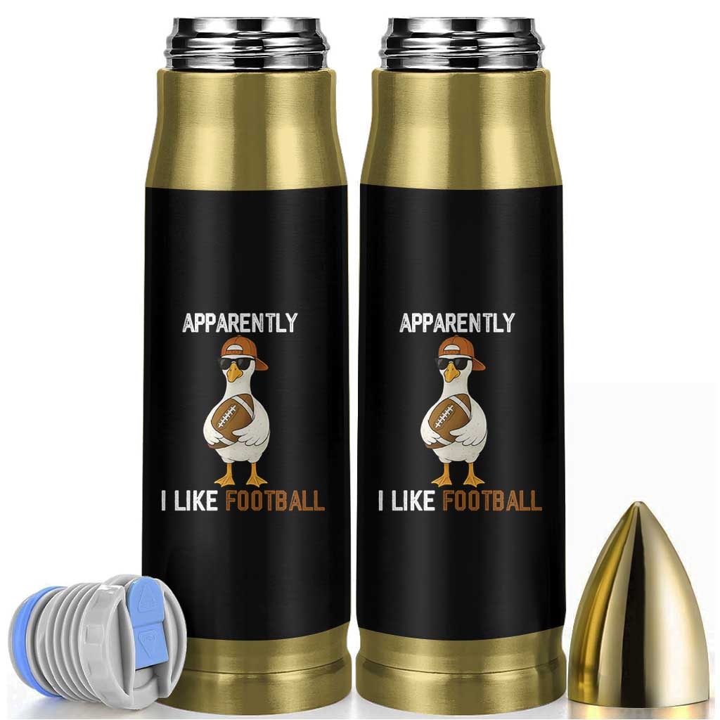 Funny Goose Football Bullet Tumbler Apparently I Like Football - Wonder Print Shop