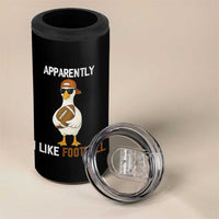 Funny Goose Football 4 in 1 Can Cooler Tumbler Apparently I Like Football - Wonder Print Shop