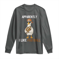 Funny Goose Football Long Sleeve Shirt Apparently I Like Football - Wonder Print Shop