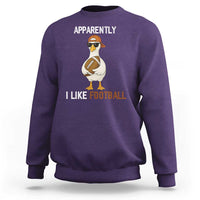 Funny Goose Football Sweatshirt Apparently I Like Football - Wonder Print Shop