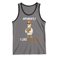 Funny Goose Football Tank Top Apparently I Like Football - Wonder Print Shop