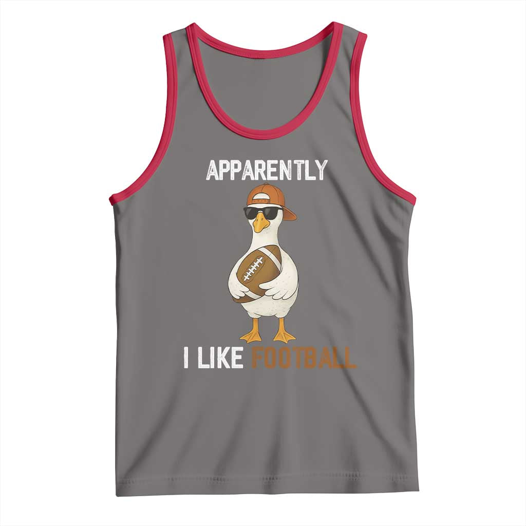Funny Goose Football Tank Top Apparently I Like Football - Wonder Print Shop