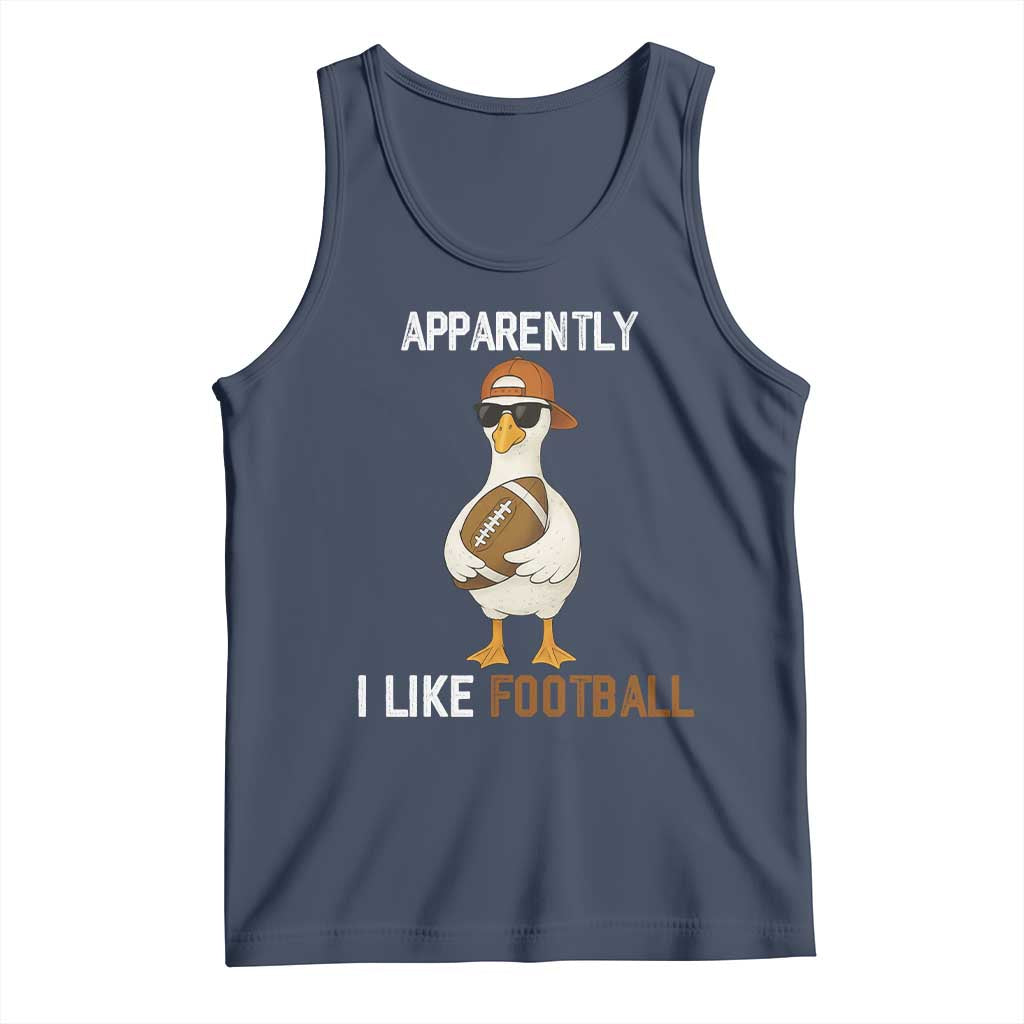 Funny Goose Football Tank Top Apparently I Like Football - Wonder Print Shop