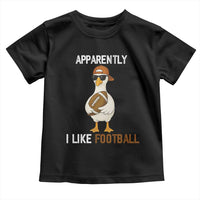 Funny Goose Football Toddler T Shirt Apparently I Like Football - Wonder Print Shop