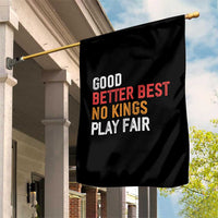 Good Better Best Chicago Pro Football Mantra Garden Flag No Kings Protest Stop Sign - Wonder Print Shop