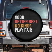 Good Better Best Chicago Pro Football Mantra Spare Tire Cover No Kings Protest Stop Sign - Wonder Print Shop