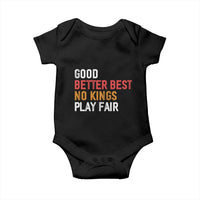 Good Better Best Chicago Pro Football Mantra Baby Onesie No Kings Protest Stop Sign - Wonder Print Shop