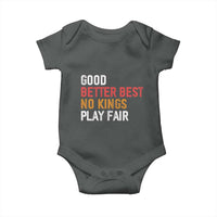 Good Better Best Chicago Pro Football Mantra Baby Onesie No Kings Protest Stop Sign - Wonder Print Shop