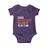 Good Better Best Chicago Pro Football Mantra Baby Onesie No Kings Protest Stop Sign - Wonder Print Shop