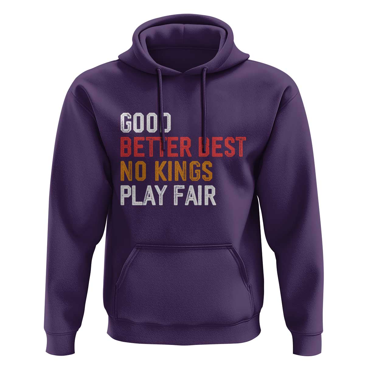 Good Better Best Chicago Pro Football Mantra Hoodie No Kings Protest Stop Sign - Wonder Print Shop