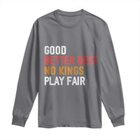 Good Better Best Chicago Pro Football Mantra Long Sleeve Shirt No Kings Protest Stop Sign - Wonder Print Shop