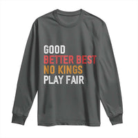 Good Better Best Chicago Pro Football Mantra Long Sleeve Shirt No Kings Protest Stop Sign - Wonder Print Shop