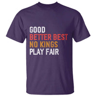 Good Better Best Chicago Pro Football Mantra T Shirt No Kings Protest Stop Sign - Wonder Print Shop