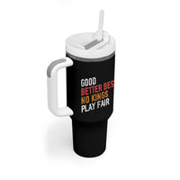 Good Better Best Chicago Pro Football Mantra Tumbler With Handle No Kings Protest Stop Sign - Wonder Print Shop