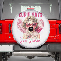 67 Valetines Spare Tire Cover Funny Cupid Says Six Seven - Wonder Print Shop