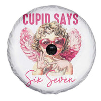 67 Valetines Spare Tire Cover Funny Cupid Says Six Seven - Wonder Print Shop