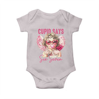 67 Valetines Baby Onesie Funny Cupid Says Six Seven - Wonder Print Shop