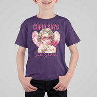 67 Valetines T Shirt For Kid Funny Cupid Says Six Seven - Wonder Print Shop