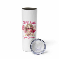 67 Valetines Skinny Tumbler Funny Cupid Says Six Seven - Wonder Print Shop