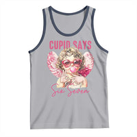 67 Valetines Tank Top Funny Cupid Says Six Seven - Wonder Print Shop