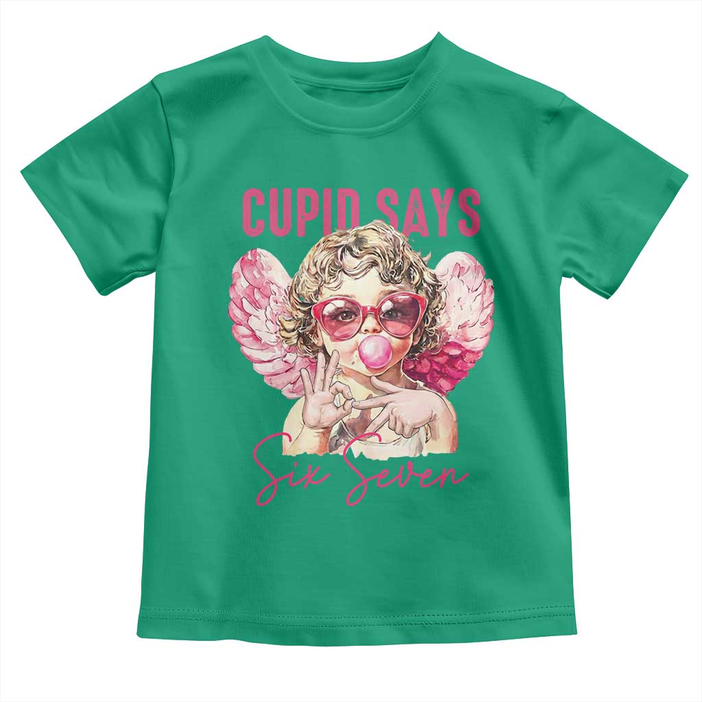 67 Valetines Toddler T Shirt Funny Cupid Says Six Seven - Wonder Print Shop