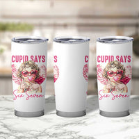 67 Valetines Tumbler Cup Funny Cupid Says Six Seven - Wonder Print Shop