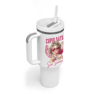 67 Valetines Tumbler With Handle Funny Cupid Says Six Seven - Wonder Print Shop