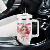 67 Valetines Tumbler With Handle Funny Cupid Says Six Seven - Wonder Print Shop