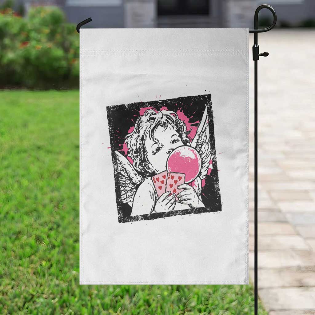 Funny 67 Valentines Garden Flag Cupid Playing Cards Six Seven - Wonder Print Shop