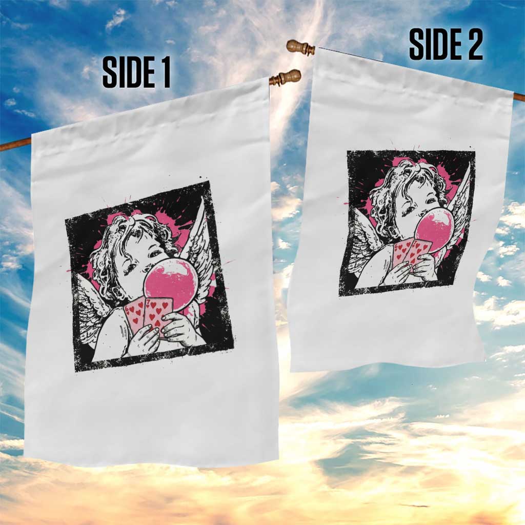 Funny 67 Valentines Garden Flag Cupid Playing Cards Six Seven - Wonder Print Shop