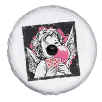 Funny 67 Valentines Spare Tire Cover Cupid Playing Cards Six Seven - Wonder Print Shop