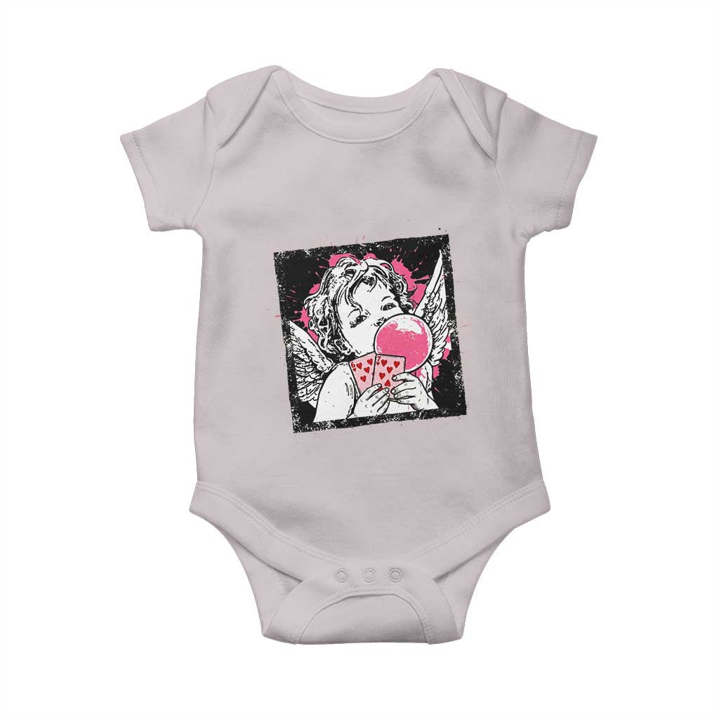 Funny 67 Valentines Baby Onesie Cupid Playing Cards Six Seven - Wonder Print Shop
