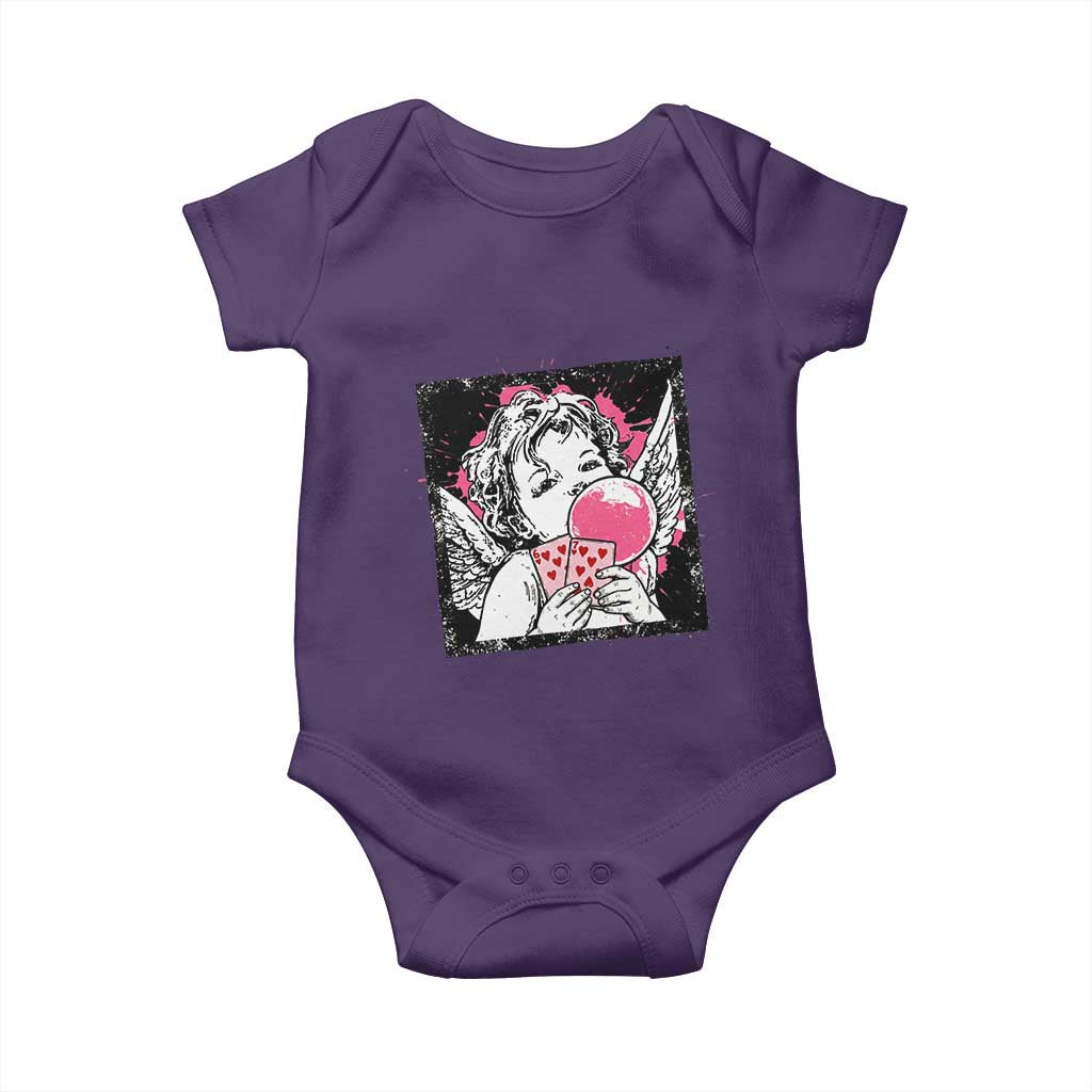Funny 67 Valentines Baby Onesie Cupid Playing Cards Six Seven - Wonder Print Shop