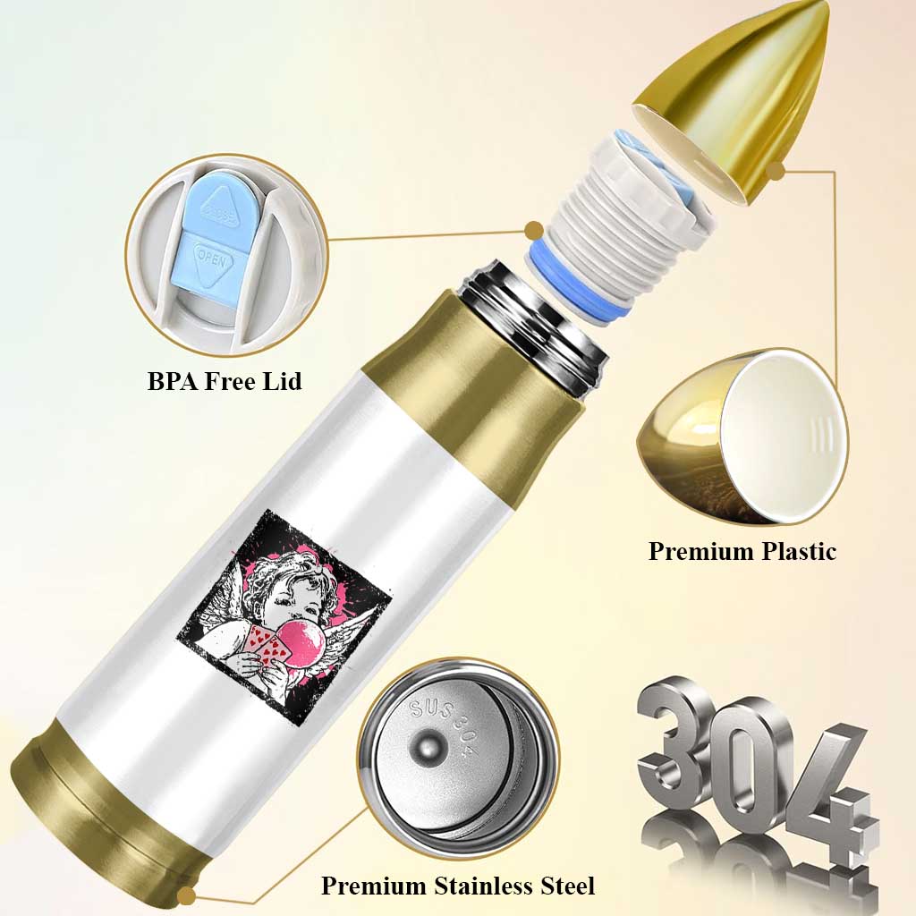 Funny 67 Valentines Bullet Tumbler Cupid Playing Cards Six Seven - Wonder Print Shop