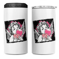 Funny 67 Valentines 4 in 1 Can Cooler Tumbler Cupid Playing Cards Six Seven - Wonder Print Shop