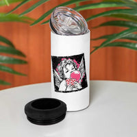 Funny 67 Valentines 4 in 1 Can Cooler Tumbler Cupid Playing Cards Six Seven - Wonder Print Shop