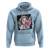 Funny 67 Valentines Hoodie Cupid Playing Cards Six Seven - Wonder Print Shop
