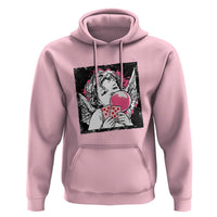 Funny 67 Valentines Hoodie Cupid Playing Cards Six Seven - Wonder Print Shop